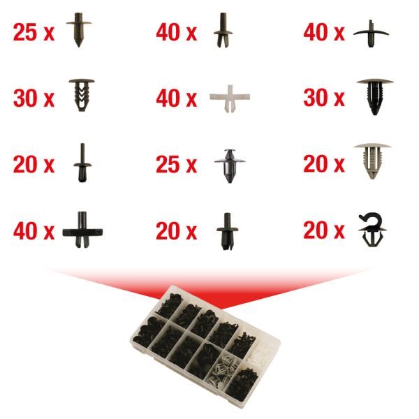 E-shop sada upevnovacich klipov, karoseria KS TOOLS 420.0700