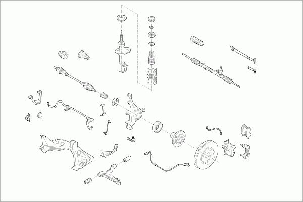 Układ kierowniczy SACHS RENAU-TWING-FS002