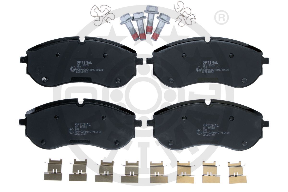 Zestaw klocków hamulcowych, hamulce tarczowe OPTIMAL BP-12903