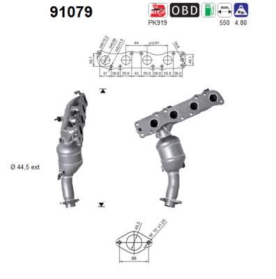 Katalizator AS 1411076J21H02