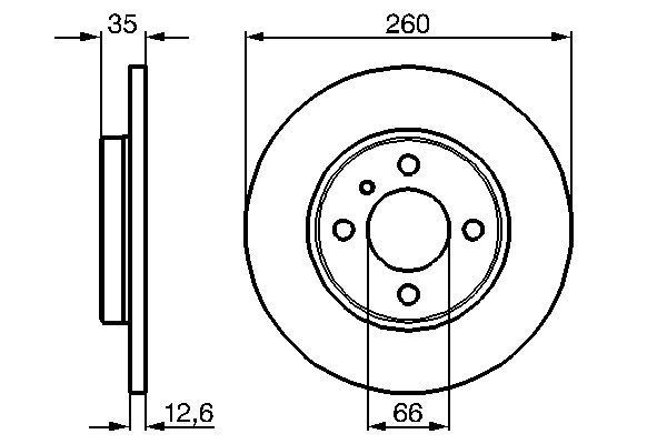 Brzdový kotouč BOSCH 0 986 478 029