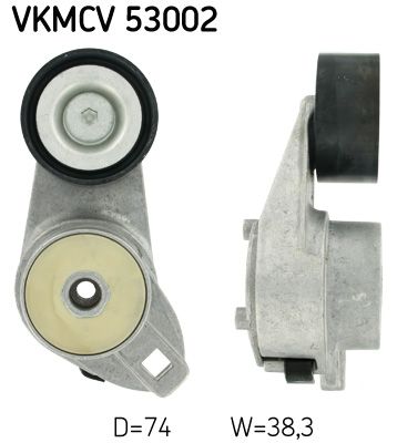 Napínací kladka, žebrovaný klínový řemen SKF VKMCV 53002