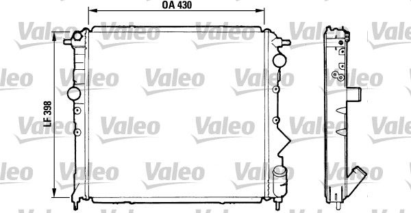 Chłodnica, układ chłodzenia silnika VALEO 810995