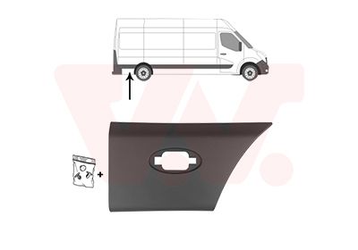 E-shop Ozdobná/ochranná lišta, bočná stena VAN WEZEL 3799408