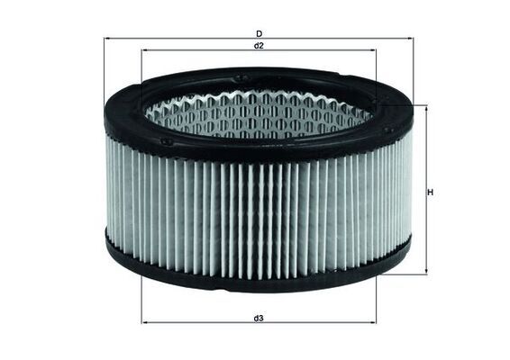 Vzduchový filtr MAHLE LX 213