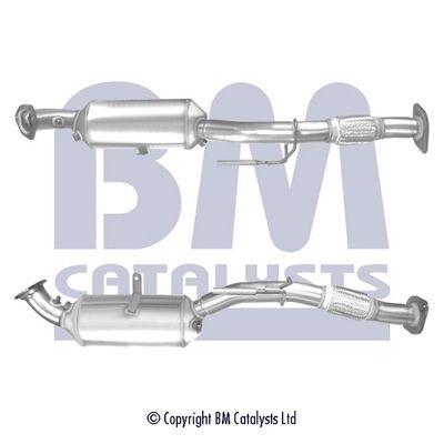 Filtr sadzy / filtr cząstek stałych, układ wydechowy BM CATALYSTS 52129194AF