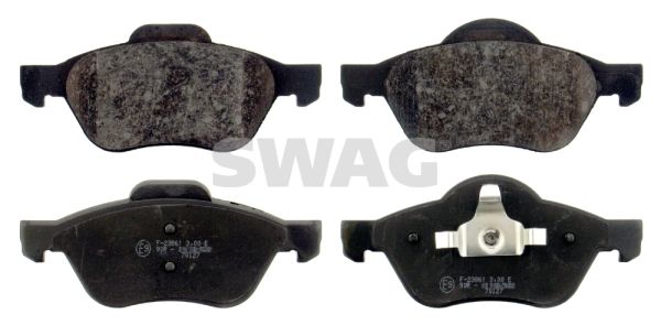 Zestaw klocków hamulcowych, hamulce tarczowe SWAG 60 91 6435