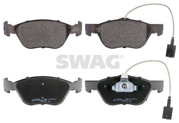Levně Sada brzdových destiček, kotoučová brzda SWAG 74 91 6849