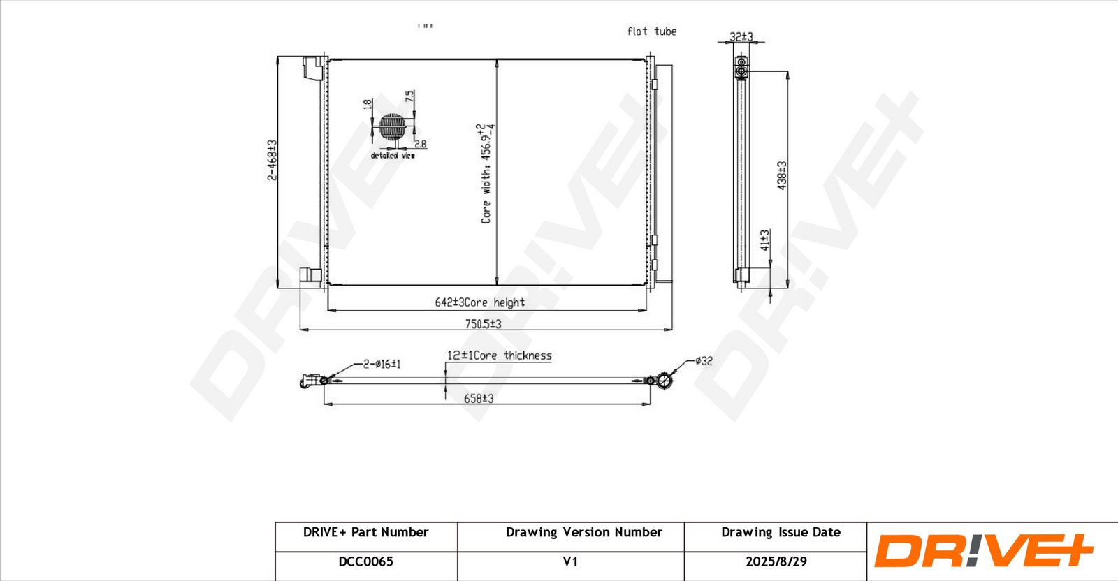 Skraplacz, klimatyzacja DR!VE+ DCC0065