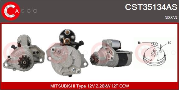 Levně Startér CASCO CST35134AS