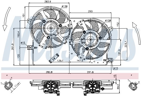 Ventilateur, refroidissement du moteur