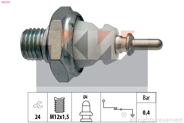 Włącznik ciśnieniowy oleju KW 500 221