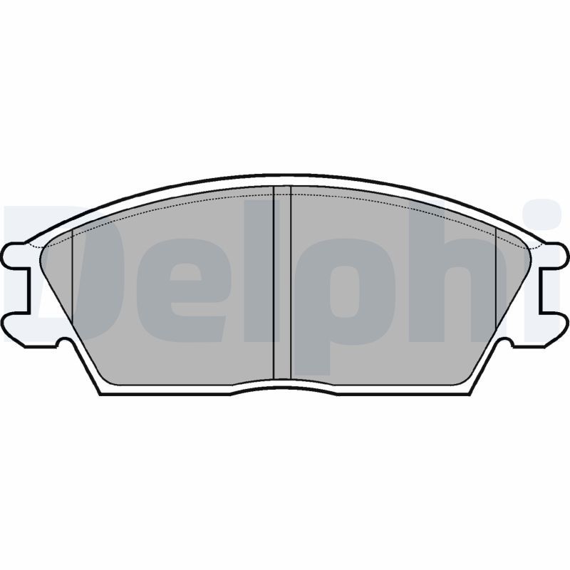 Sada brzdových platničiek kotúčovej brzdy DELPHI LP704