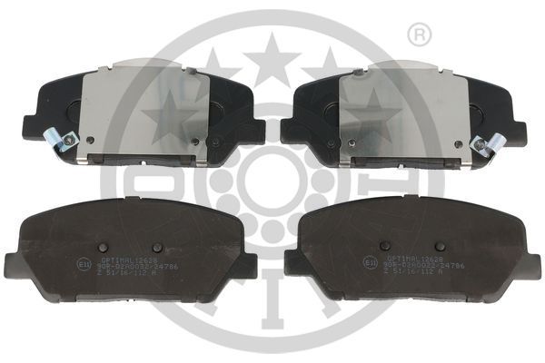 Zestaw klocków hamulcowych, hamulce tarczowe OPTIMAL BP-12628