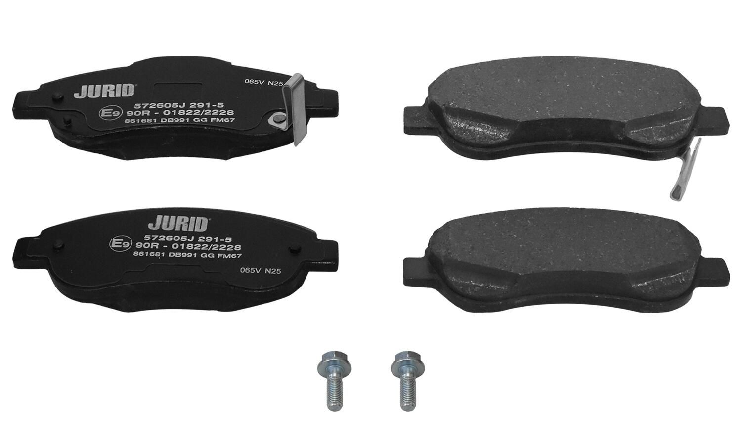 Комплект тормозных колодок, дисковый тормоз