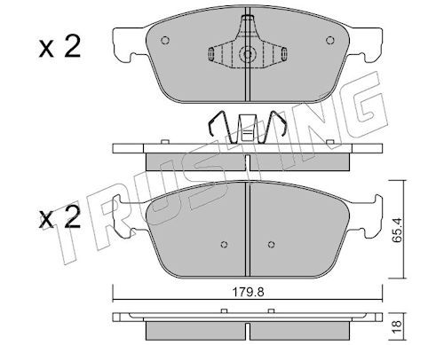 Piduriklotsi komplekt,ketaspidur
