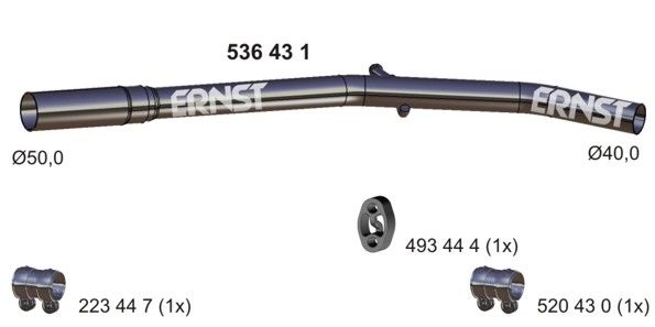 Rura wydechowa ERNST 536431