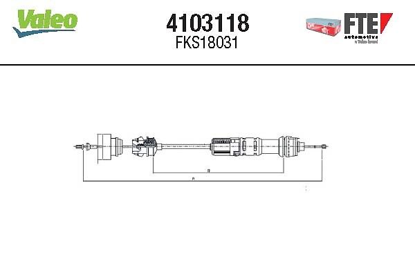 Cablu ambreiaj FTE 4103118