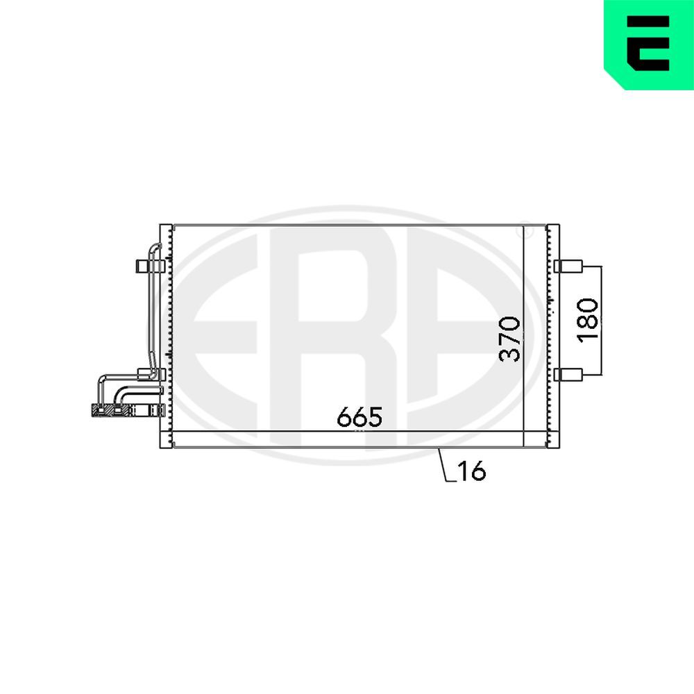 Condensator, climatizare ERA 667029