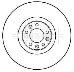 Tarcza hamulcowa BORG & BECK BBD6043S