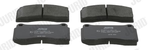 Zestaw klocków hamulcowych, hamulce tarczowe JURID 573941J