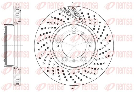 Tarcza hamulcowa REMSA 61133.11