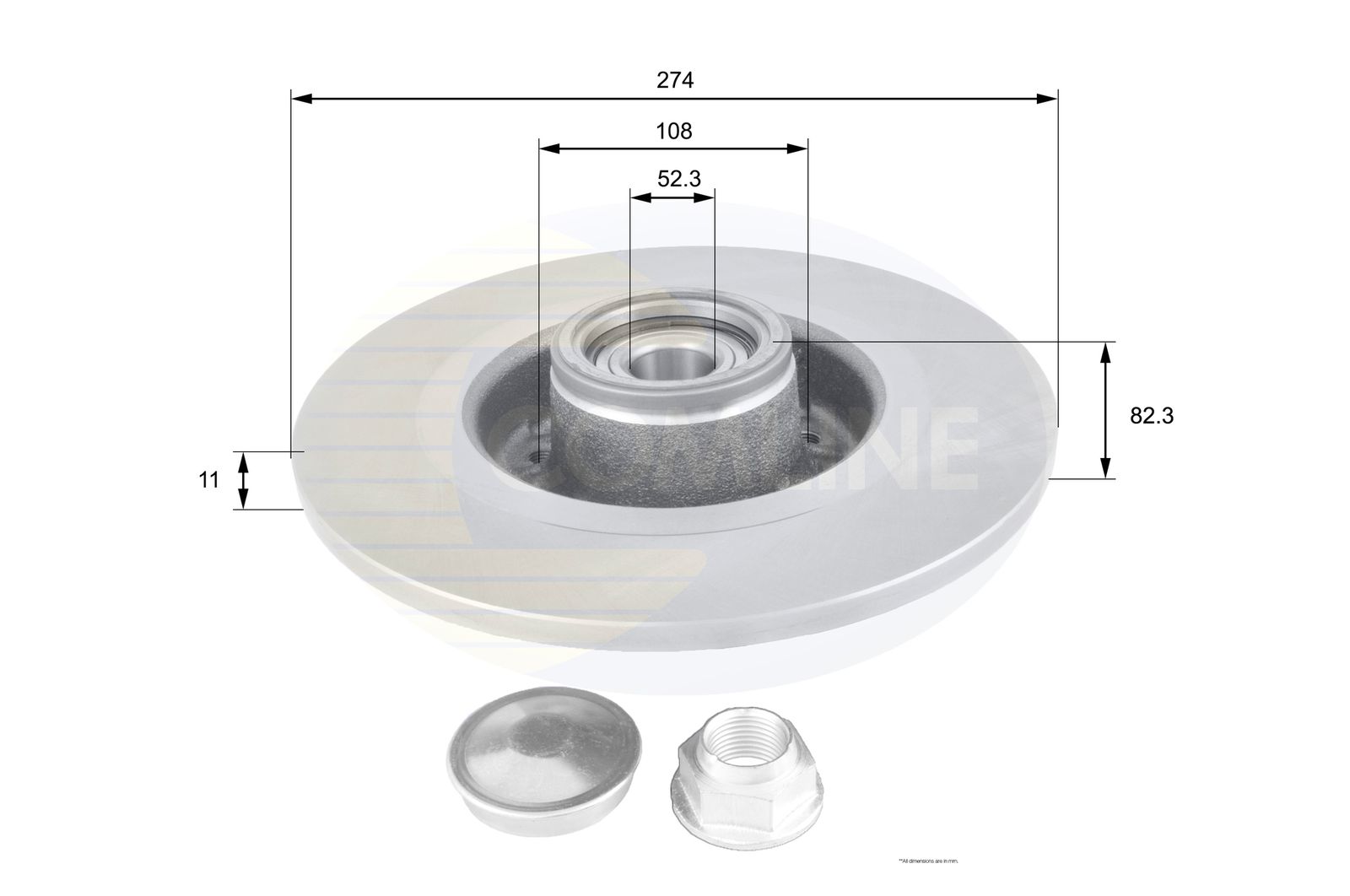 Tarcza hamulcowa COMLINE ADC1560