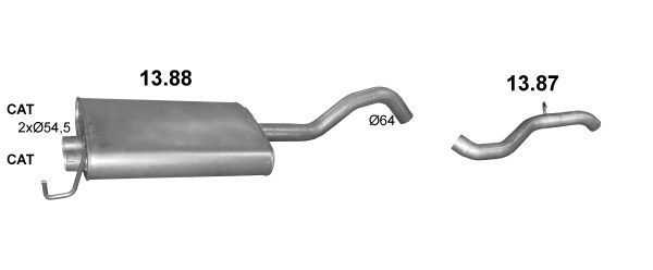 Układ wydechowy POLMO POLMO02123