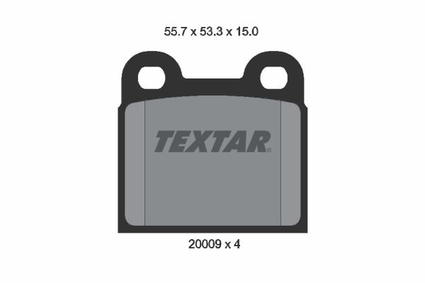 Sada brzdových platničiek kotúčovej brzdy TEXTAR 2000906