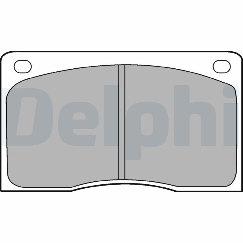 Sada brzdových platničiek kotúčovej brzdy DELPHI LP132