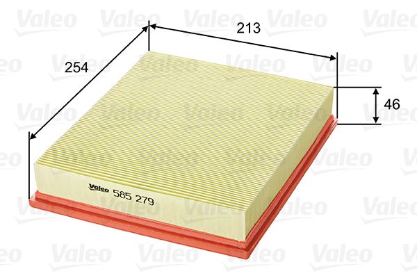 Vzduchový filter VALEO 585279