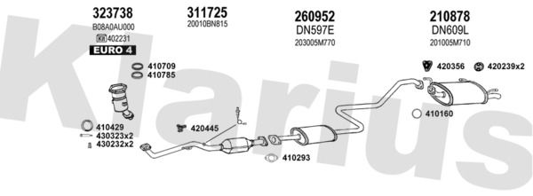 Układ wydechowy KLARIUS 270667E