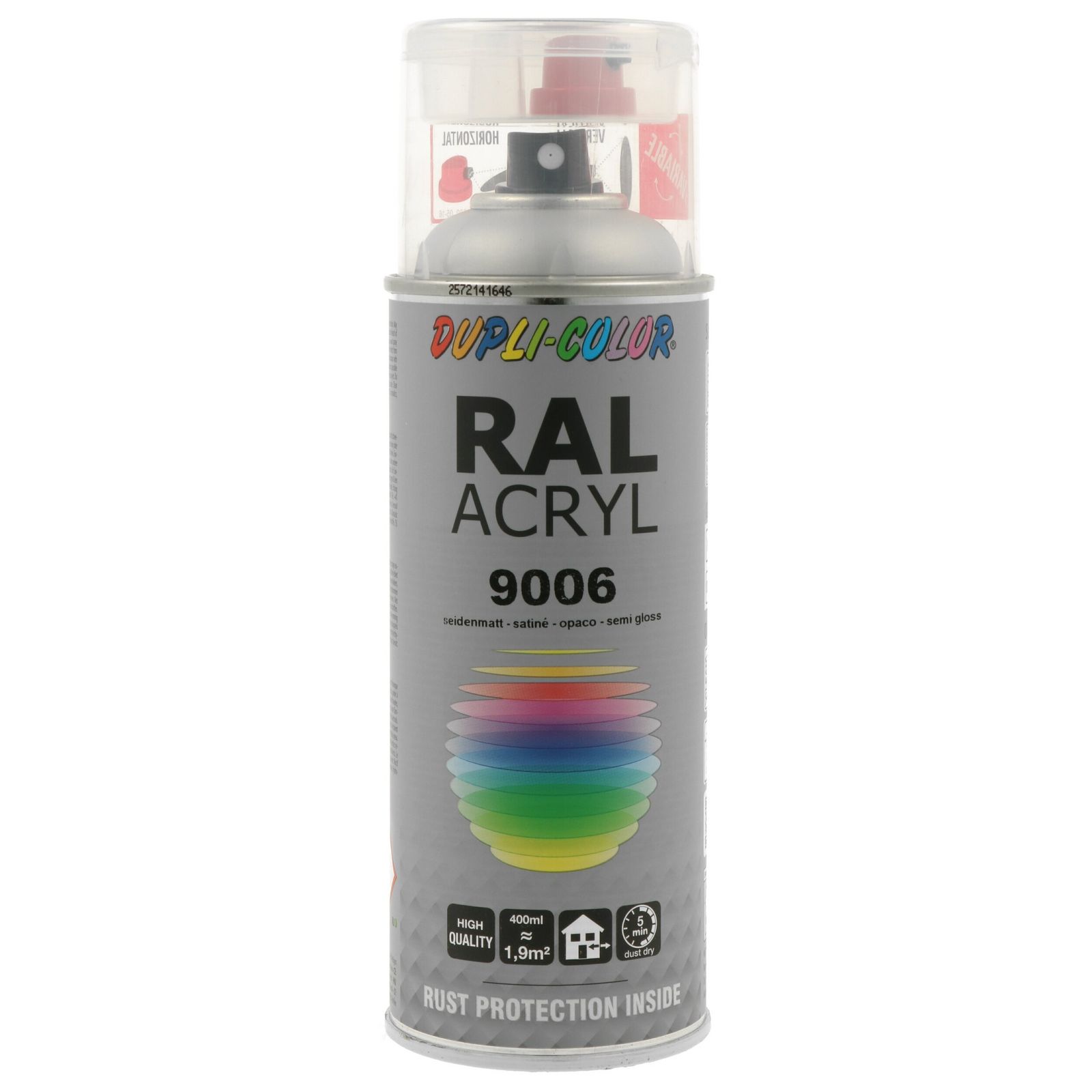 vopsea DUPLI COLOR RAL ACRYL RAL 9006 white aluminium semi mat 400 ml 349782