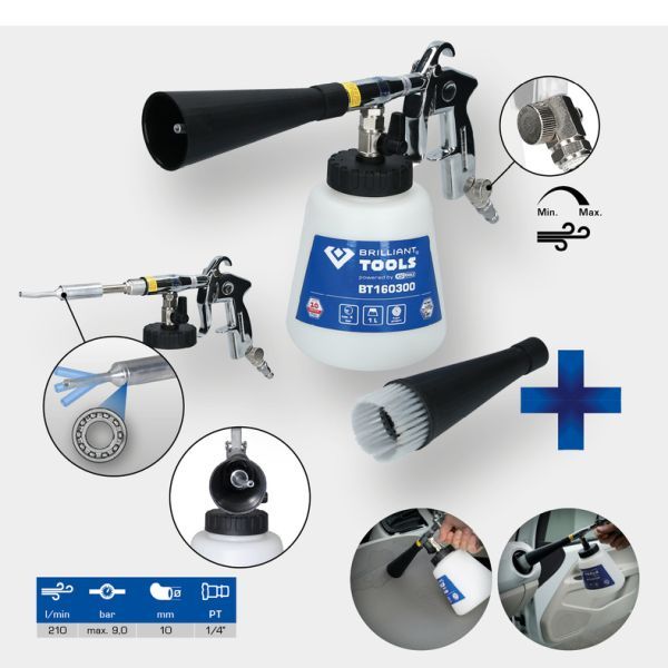 Pistol de aspirat/suflanta (aer comprimat) BRILLIANT TOOLS BT160300
