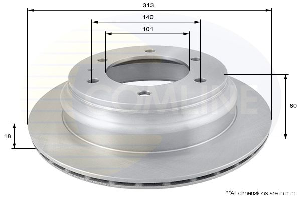 Tarcza hamulcowa COMLINE ADC0708V