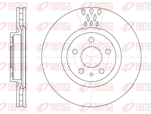 Tarcza hamulcowa KAWE 6305 10