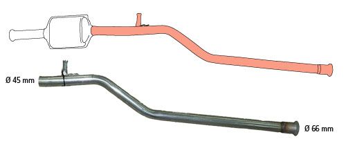 Zestaw naprawczy (rurowy), katalizator HJS 91 22 8053