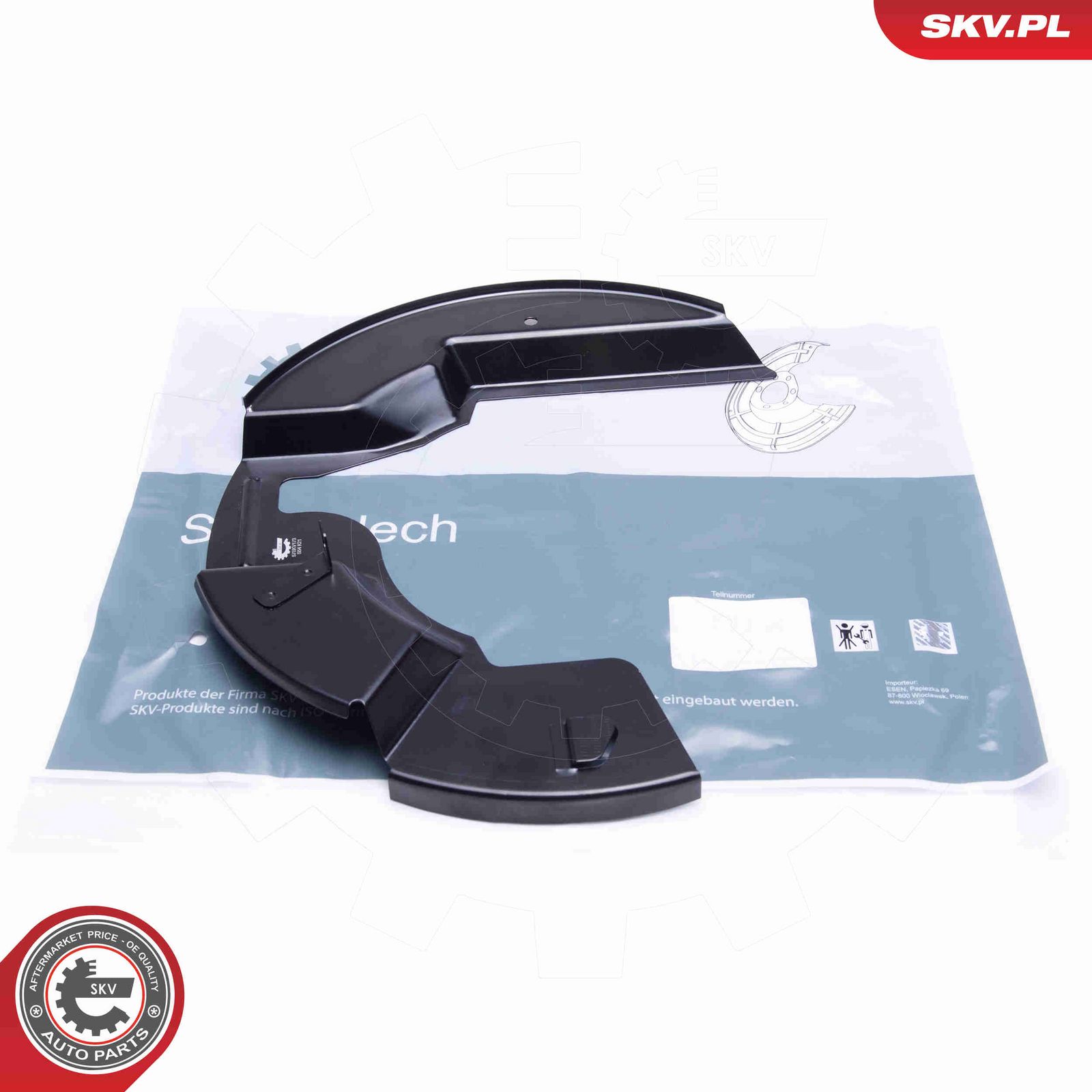 Отражатель, диск тормозного механизма