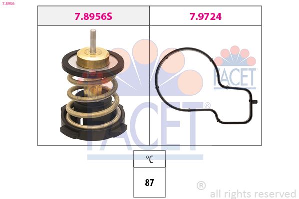 termostat,lichid racire FACET Made in Italy - OE Equivalent 7.8956