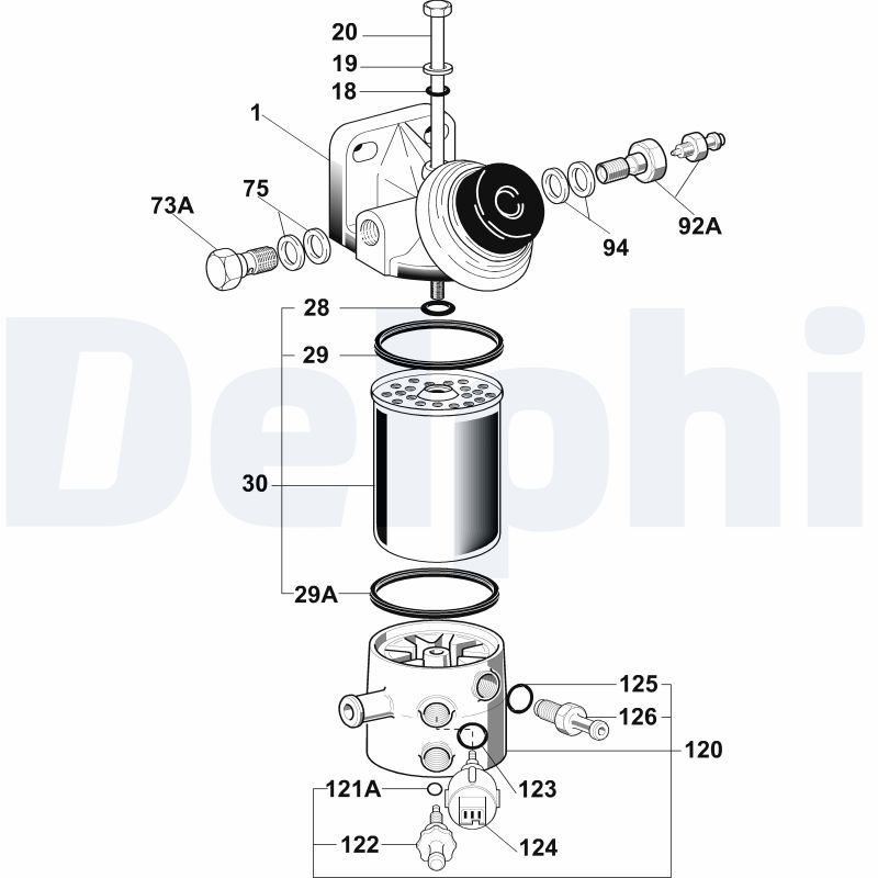 Filtr paliwa DELPHI 6260B625B