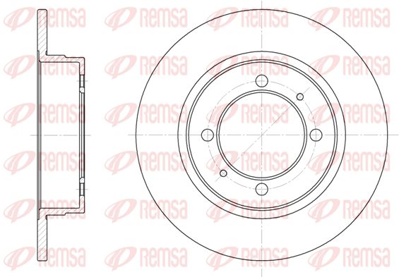 Tarcza hamulcowa KAWE 6390 00