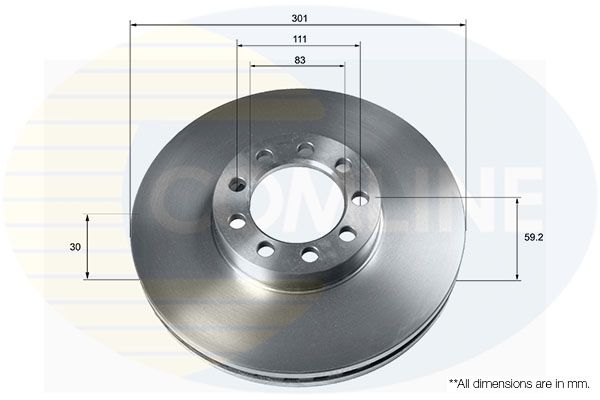 Tarcza hamulcowa COMLINE ADC9063V