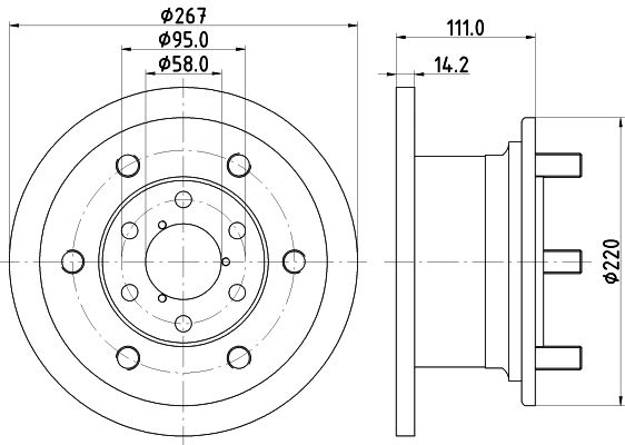 Tarcza hamulcowa MINTEX MDC518
