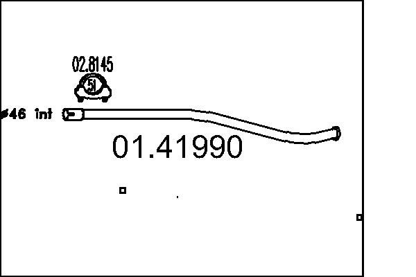 Rura wydechowa MTS 01.41990