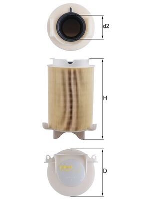 Vzduchový filtr MAHLE LX 1566