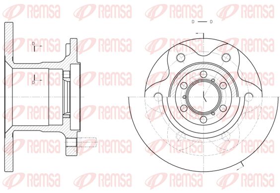 Tarcza hamulcowa KAWE 6290 00