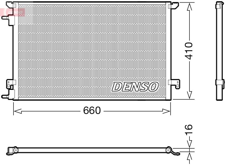 Levně Kondenzátor, klimatizace DENSO DCN20045