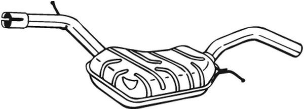 Tłumik środkowy BOSAL 233-083