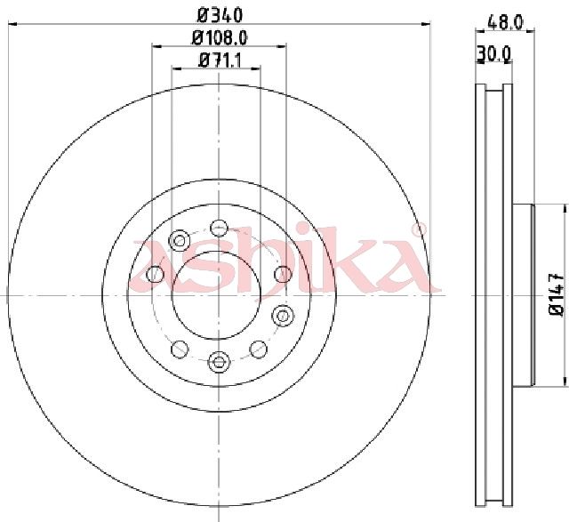 Disc frana ASHIKA 60-00-0611
