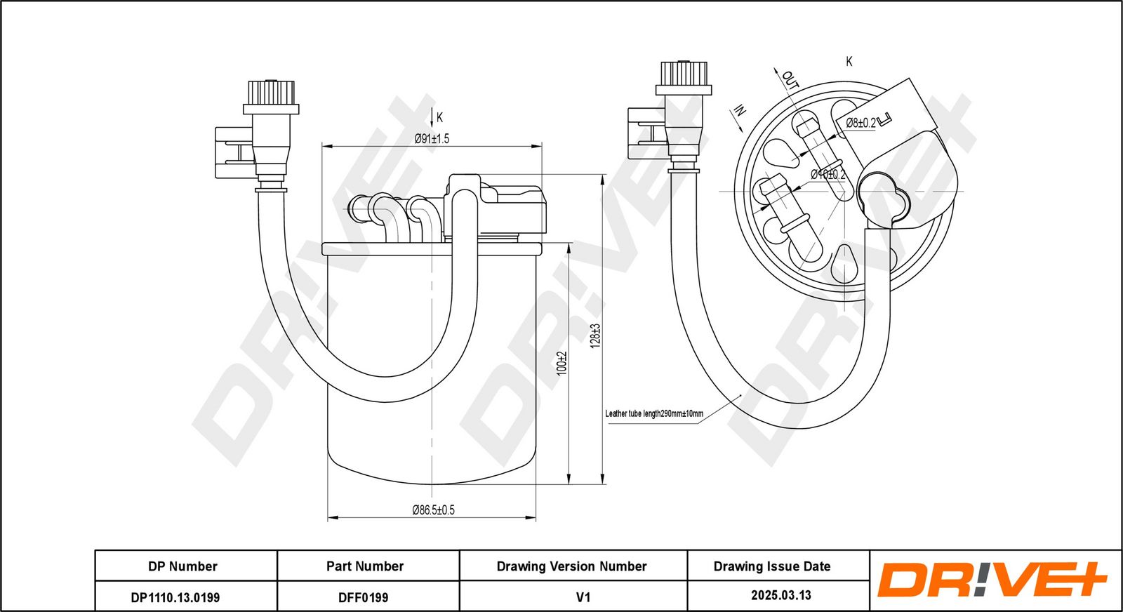filtru combustibil Dr!ve+ DP1110.13.0199